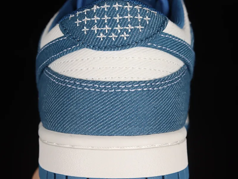 All Categories Nk SB Dunk Series Nk SB Dunk Low Low-top sneakers Cost-effective version Nk Dunk Low "Industrial Blue" Sashiko embroidery theme SB low-top sports and leisure sneakers DV0834-101